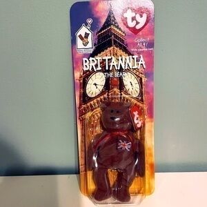 Ty Beanie Baby Britannia The Bear Rare McDonald’s international Collection 1999